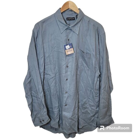 Joseph & Lyman Other - Joseph & Lyman Mens Linen Button Up Sz L